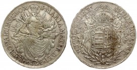 Austria Hungary 1/2 Thaler 1780B SK-PD Maria Theresia(1740-1780). Averse: Angels holding crown above arms. Reverse: Radiant Madonna and child. Silver....