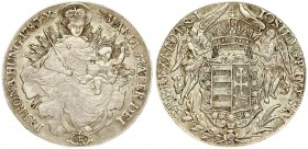 Austria Hungary 1 Thaler 1783 •X• Joseph II(1765-1790). Averse: Angels holding crown above arms. Averse Legend: IOS • II • D • G • R • IMP • S • A • -...