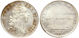 France Token CHAMBER OF THE ROYAL TREASURE 1749. Averse: Bust on the right of Louis XV; signed fm. LUD. XV. REX. CHRISTIANISS. Reverse: A ground cover...