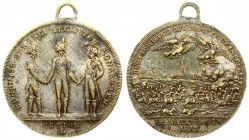 Germany Badge commemorating the Battle of Hanau October 30 1813. Germany Nuremberg; Lauer firm (persons. Art. - below in the field: letter L). Bronze ...