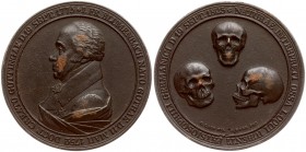 Germany Medal 1825 MEDICINE. Blumenbach. Johann Friedrich (* 1752 +1840); anatomist and anthropologist. Medal 1825 (H. Gube from G. Loos; Berlin) for ...