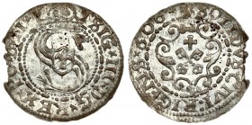 Latvia 1 Solidus 1606 Riga Sigismund III Waza (1587-1632). Averse: Large S monogram divides date. Averse Legend: SIG III D G REX PO D LI - SOLIDVS CIV...