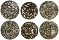 Latvia 1 Solidus 1643-1658 Riga. Christina(1632-1654). Averse: Crowned C with Vasa arms within inner circle. Averse Legend: CHRISTINA D G DR S SOLIDUS...