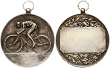 Latvia Medal Bicycle Race (1930). Silver. Weight approx: 24.98g. Diameter: 40 mm.