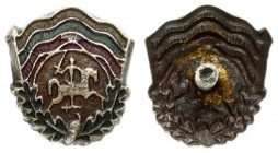 Lithuania Badge Vytis(1925) Brass. Screwed. Weight approx: 1.01g. Diameter: 15 x 13 mm