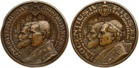 Lithuania Medal (1927) of the Foundation of the Lithuanian Ecclesiastical Province. Jubilee medal. Author Petras Rimša. Date of creation 1927 Kaunas. ...