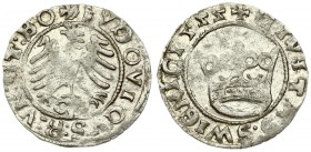 Poland 1/2 Grosz 1522 Silesia the city of Swidnica - Ludwik Jagiellonczyk (1516-1526); the king of Bohemia and Hungary; city grosz 1522. Swidnica. Sil...
