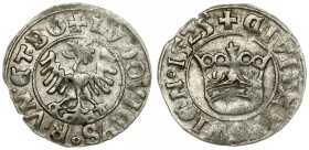 Poland 1/2 Grosz 1525 Silesia the city of Swidnica - Ludwik Jagiellonczyk (1516-1526); the king of Bohemia and Hungary; city grosz 1525. Swidnica. Sil...