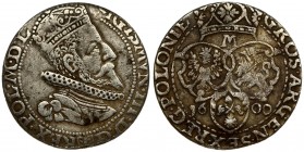 Coppy !!! Poland 6 Groszy 1600 M Malbork. Sigismund III Vasa (1587-1632). Averse: Crowned bust right. Reverse: Value and armorials above legend and da...