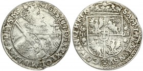 Poland 1 Ort 1621 (PRVS:M) Bydgoszcz. Sigismund III Vasa (1587-1632). Averse: Crowned half-length figure right. Reverse: Crowned shield within fleece ...