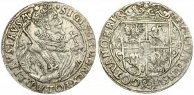 Poland 1 Ort 1623 (PRVS M) Bydgoszcz. Sigismund III Vasa (1587-1632). Averse: Crowned half-length figure right. Reverse: Crowned shield within fleece ...