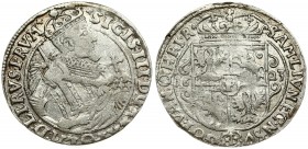 Poland 1 Ort 1623 Bydgoszcz. Sigismund III Vasa (1587-1632). Averse: Crowned half-length figure right. Reverse: Crowned shield within fleece collar. T...