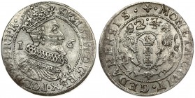 Poland Gdansk 1 Ort 1624 Sigismund III Vasa (1587-1632). Averse Lettering: SIGIS III D G REX POL M D L R PR. Reverse Lettering: MONETA CIVIT GEDANENSI...