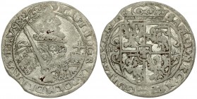 Poland 1 Ort 1624 (PRVS M) Bydgoszcz. Sigismund III Vasa (1587-1632). Averse: Crowned half-length figure right. Reverse: Crowned shield within fleece ...