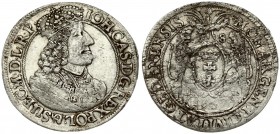 Poland 1 Ort 1657 Gdansk John II Casimir Vasa (1649–1668). The city of Gdansk ort 1657; a variety with a smaller king's head; letters D - L (Daniel Le...