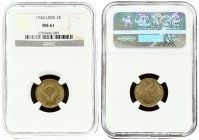 Russia USSR 2 Kopecks 1940 Averse: National arms. Reverse: Value and date within oat sprigs. Aluminum-Bronze. Y 103. NGC MS 61