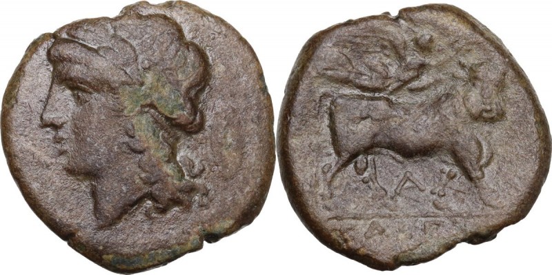 Greek Italy. Samnium, Southern Latium and Northern Campania, Cales. AE 20.5 mm, ...