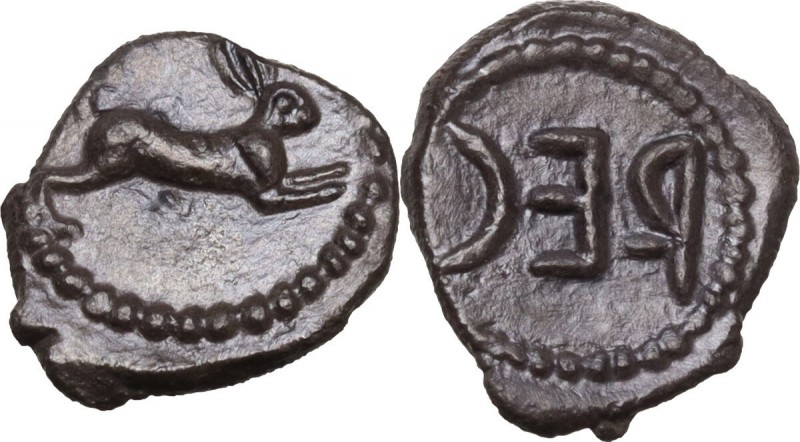 Greek Italy. Bruttium, Rhegion. Anaxilas Tyrant (c. 494/3-462/1 BC). AR Litra. S...