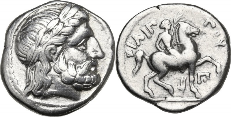 Continental Greece. Kings of Macedon. Philip II (359-336 BC). AR Tetradrachm, Am...