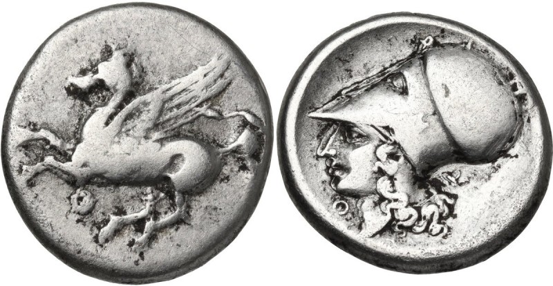 Continental Greece. Akarnania, Thyrrheion. AR Stater, 4th-3rd century BC. Obv. P...