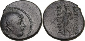 Greek Asia. Syria, Seleucid Kings. Seleukos II Kallinikos (265-226 BC). AE 20 mm, Sardes. Obv. Helmeted head of Athena right. Rev. Apollo standing lef...