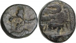 Greek Asia. Persia, Achaemenid Empire. Temp. Artaxerxes III to Darios III (c. 350-333 BC). AE 12 mm. Uncertain mint in western Asia Minor (Ionia or Sa...