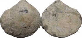 Aes formatum. AE solid cast cockle-shell, Central Italy, 6th-4th century BC. Vecchi ICC pl. 90,5; cf. G. Fallani, IANP Publication 8, 1986. pl. 6, 2-2...