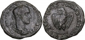 Severus Alexander (222-235). AE 24.5 mm. Marcianopolis mint (Moesia Inferior). Julius Gaetulicus, consular legate. Obv. Laureate head right. Rev. Eagl...