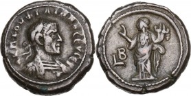 Philip I (244-249). BI Tetradrachm, Alexandria mint, RY 2 (244/5 AD). Obv. Laureate and cuirassed bust to right. Rev. Homonoia standing left, right ha...