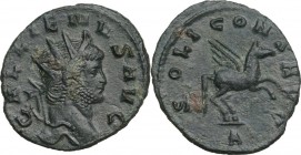Gallienus (253-268). BI Antoninianus. Rome mint, 260-268. Obv. Head right, radiate. Rev. Pegasus prancing right. RIC V 283. BI. 2.89 g. 22.00 mm. Abou...