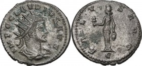 Claudius II (268-270 AD). BI Antoninianus. Antioch mint, 269-270 AD. Obv. Radiate, draped and cuirassed bust right. Rev. Isis standing facing, head le...