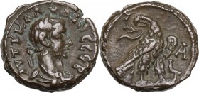 Claudius II (268-270). BI Tetradrachm, Alexandria mint, RY 1 (268/9 AD). Obv. Laureate and draped bust right. Rev. Eagle standing right, head left, ho...