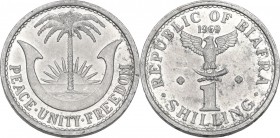 Biafra. Independent Republic. AL Shilling 1969. KM 2. AL. 1.78 g. 23.50 mm. FDC.