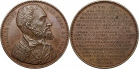 France. Charles V (1519-1556). AE Medal, early 19th century. AE. 14.61 g. 34.00 mm. Opus: Adolphe Christian Jouvenel. About EF. Commemorative Medal.