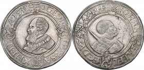 Germany. Johann Friedrich and Georg, Dukes of Saxony (1532-1539). AR Taler 1538. Dav. 9721. AR. 29.01 g. 41.00 mm. Good VF.