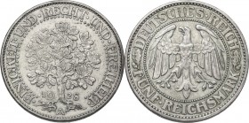 Germany. Weimar Republic (1918-1933). AR 5 Reichsmark, Berlin mint, 1928 A. KM 56. AR. 24.91 g. 36.00 mm. Lightly toned. About EF.