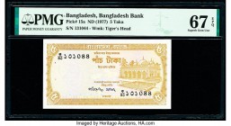 Bangladesh Bangladesh Bank 5 Taka ND (1977) Pick 15a PMG Superb Gem Unc 67 EPQ. Staple holes at issue.

HID09801242017

© 2020 Heritage Auctions | All...