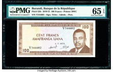 Burundi Banque de la Republique du Burundi 100 Francs 1.7.1973 Pick 23b PMG Gem Uncirculated 65 EPQ. 

HID09801242017

© 2020 Heritage Auctions | All ...