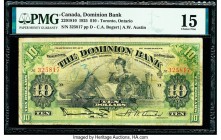 Canada Toronto, ON- Dominion Bank $10 2.1.1925 Ch.# 220-18-10 PMG Choice Fine 15. Annotation.

HID09801242017

© 2020 Heritage Auctions | All Rights R...