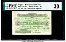Ceylon Government of Ceylon 5 Rupees 2.10.1939 Pick 23c PMG Very Fine 30. Minor rust.

HID09801242017

© 2020 Heritage Auctions | All Rights Reserved