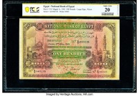 Egypt National Bank of Egypt 100 Pounds 3.4.1945 Pick 17d PCGS Banknote Very Fine 20 Details. Pieces replaced, tape repairs, writing.

HID09801242017
...
