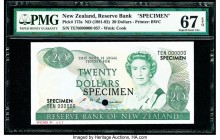 New Zealand Reserve Bank of New Zealand 20 Dollars ND (1981-92) Pick 173s Specimen PMG Superb Gem Unc 67 EPQ. One POC.

HID09801242017

© 2020 Heritag...