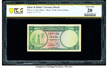 Qatar Qatar Monetary Agency 1 Riyal ND (1960s) Pick 1a PCGS Very Fine 20. 

HID09801242017

© 2020 Heritage Auctions | All Rights Reserved