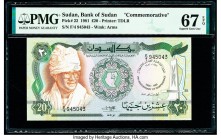 Sudan Bank of Sudan 20 Pounds 1981 Pick 22 Commemorative PMG Superb Gem Unc 67 EPQ. 

HID09801242017

© 2020 Heritage Auctions | All Rights Reserved