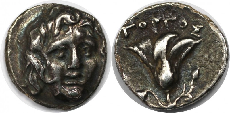 Griechische Münzen, MACEDONIA. PERSEUS. In der Alt Drachmen vor Rhodos. Drachme ...
