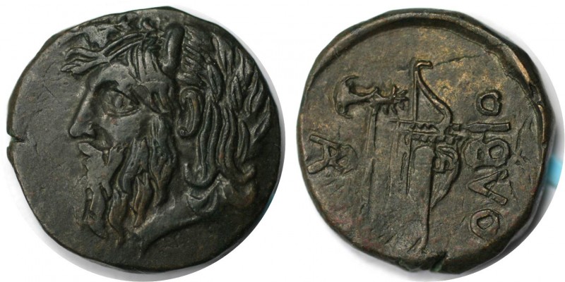 Griechische Münzen, BOSPORUS. SCYTHIA. Olbia. Bronze ca. 330-300 v. Chr. (10,73 ...