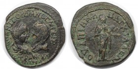 Römische Münzen, MÜNZEN DER RÖMISCHEN KAISERZEIT. Thrakien, Anchialus. Gordianus III. Pius und Tranquillina. Ae 26, 238-244 n. Chr. (10.66 g. 27 mm) V...
