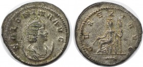 Römische Münzen, MÜNZEN DER RÖMISCHEN KAISERZEIT. Gallienus (253-268 n. Chr) für Salonina. Antoninianus 266-267 n. Chr. (4.06 g. 22 mm) Vs.: SALONINA ...