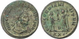Römische Münzen, MÜNZEN DER RÖMISCHEN KAISERZEIT. Diocletianus 284-305 n. Chr. Antoninianus (4.50 g. 21.5 mm). Vs.: Kopf des Kaisers. Rs.: Kaiser und ...