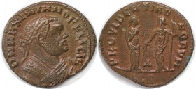 Römische Münzen, MÜNZEN DER RÖMISCHEN KAISERZEIT. Maximianus Herculius (286-310 n. Chr). 1/2 Folis. (3.40 g. 21.5 mm) Vs.: D N MAXIMIANO FELICIS, Büst...